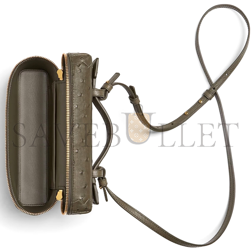 B0tt*ga Ven*ta BANG BANG OSTRICH LEATHER 817785V3RQ33230 (22*12.5*5cm)